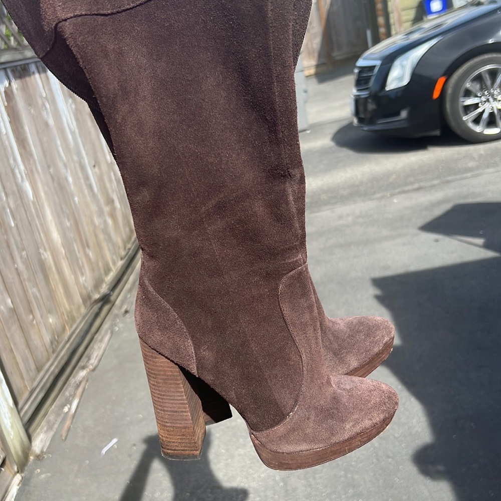 Knee high booties